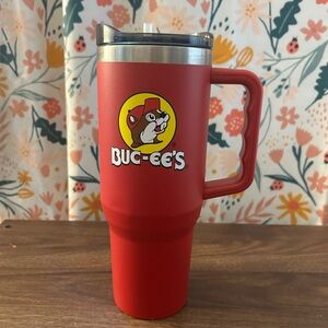 Yukon Outfitters Buc-ee's Fit Forty 40 oz Tumbler w/  Slider Lid Straw Red